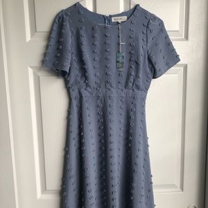 Brass and Roe by cts NWT size small blue dress